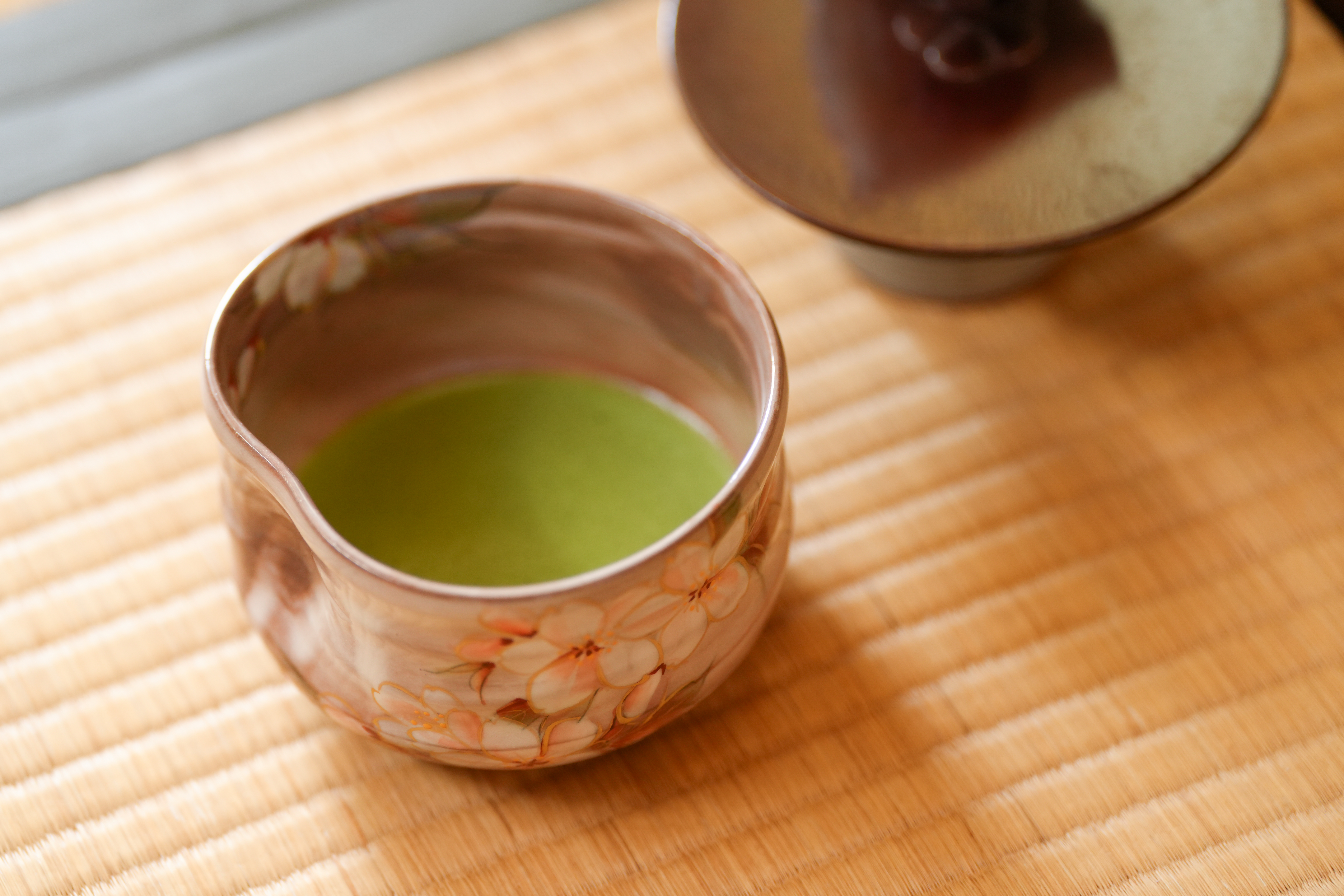 立てられた抹茶をその場で頂けます